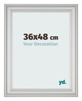 Photo Frame 36x48cm Silver Matte MDF Lazio Front Size | Yourdecoration.com