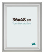 Photo Frame 36x48cm Silver Matte MDF Lazio Front Size | Yourdecoration.com