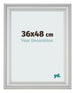 Photo Frame 36x48cm Silver Matte MDF Lazio Front Size | Yourdecoration.com