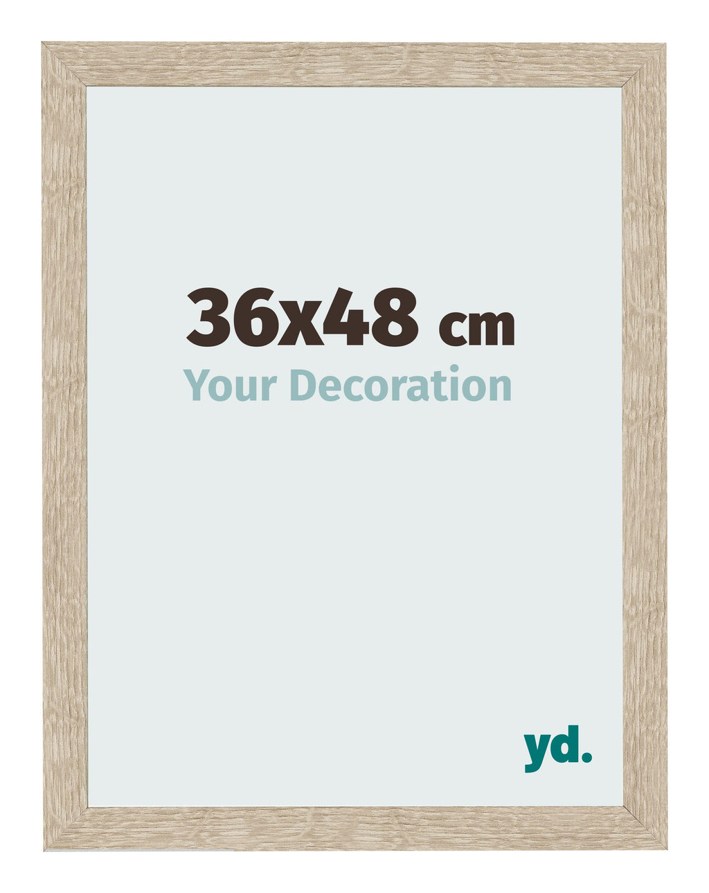 Photo Frame 36x48cm Sonoma Oak MDF Bologna Front Size | Yourdecoration.com