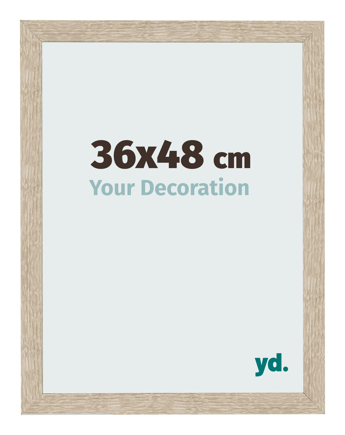 Photo Frame 36x48cm Sonoma Oak MDF Bologna Front Size | Yourdecoration.com