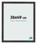 Photo Frame 36x49 cm Black Matte MDF Bologna Front Size | Yourdecoration.com