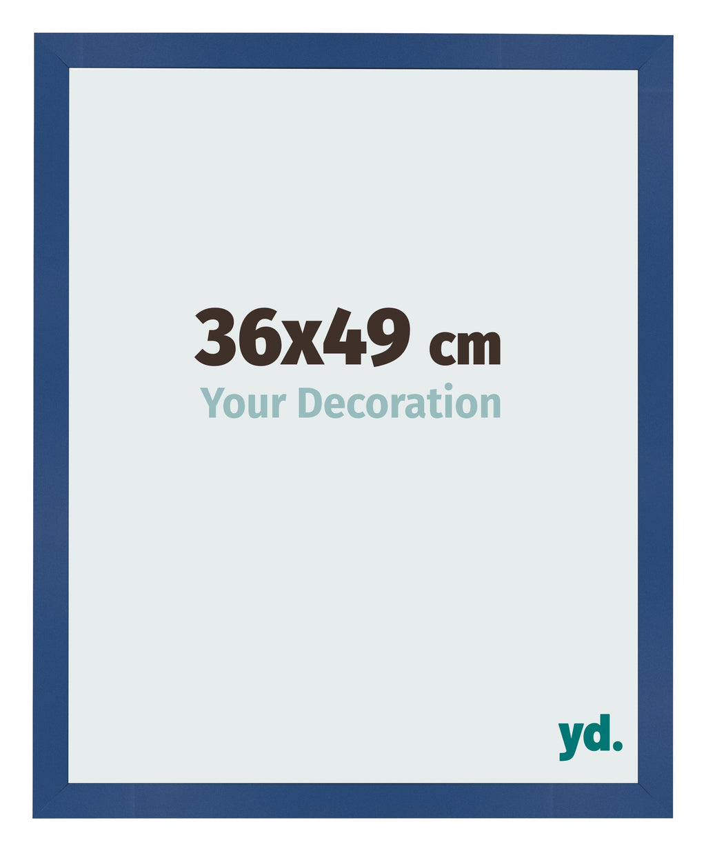 Photo Frame 36x49 cm Dark Blue MDF Bologna Front Size | Yourdecoration.com
