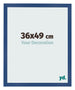 Photo Frame 36x49 cm Dark Blue MDF Bologna Front Size | Yourdecoration.com