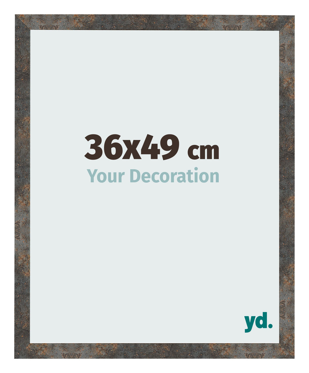 Photo Frame 36x49 cm Oxidized Metal MDF Bologna Front Size | Yourdecoration.com