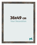 Photo Frame 36x49 cm Oxidized Metal MDF Bologna Front Size | Yourdecoration.com