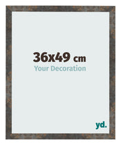 Photo Frame 36x49 cm Oxidized Metal MDF Bologna Front Size | Yourdecoration.com