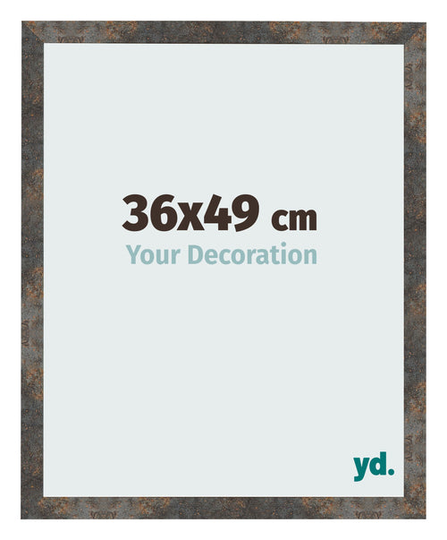 Photo Frame 36x49 cm Oxidized Metal MDF Bologna Front Size | Yourdecoration.com