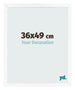 Photo Frame 36x49 cm White Matte MDF Bologna Front Size | Yourdecoration.com