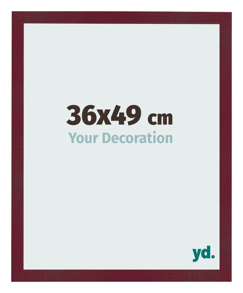 Photo Frame 36x49 cm Wine Red Swept MDF Bologna Front Size | Yourdecoration.com