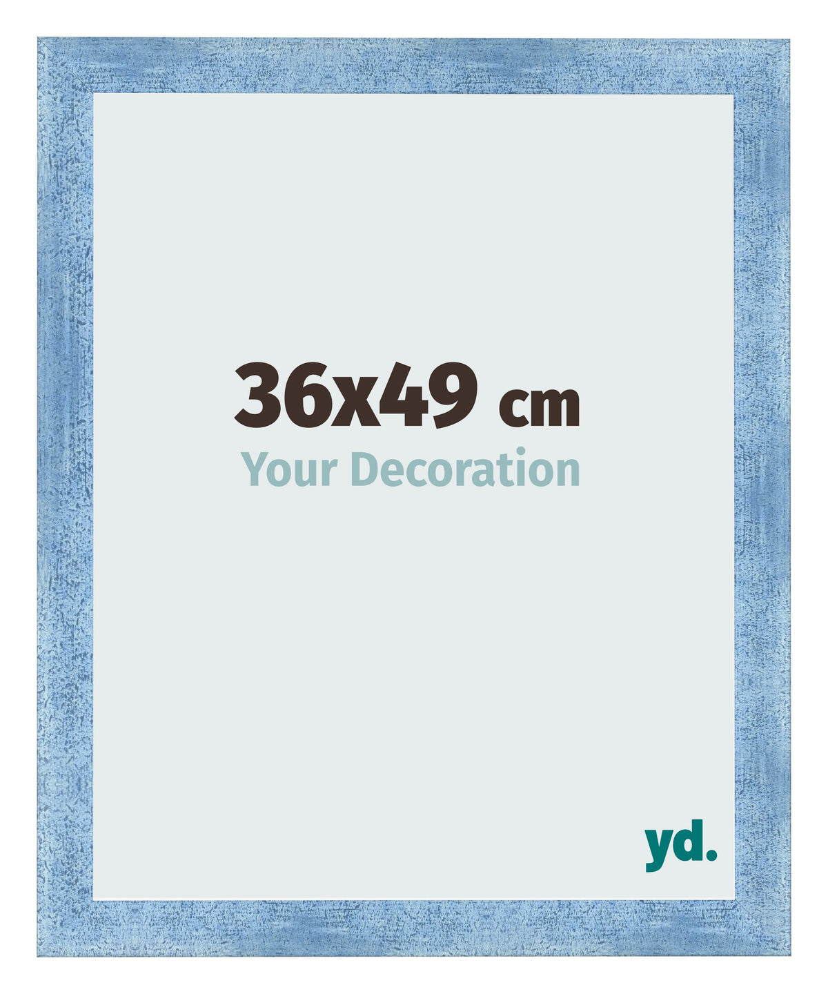 Photo Frame 36x49cm Clear Blue Swept MDF Pisa Front Size | Yourdecoration.com