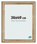 Photo Frame 36x49cm Gold Antique MDF Lazio Front Size | Yourdecoration.com