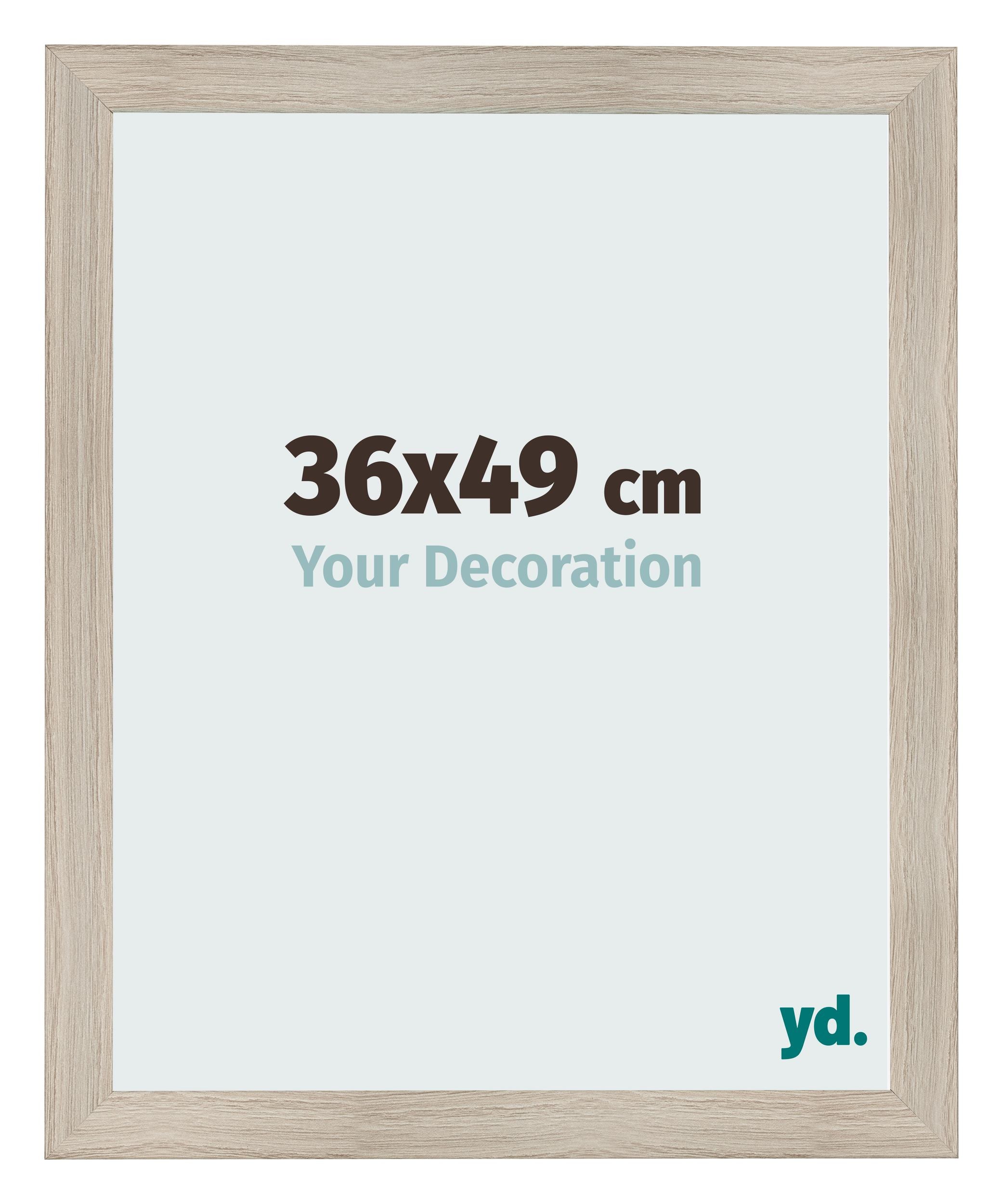 Photo Frame 36x49cm Oak Rustic MDF Pisa Front Size | Yourdecoration.com