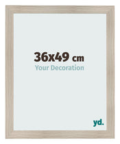 Photo Frame 36x49cm Oak Rustic MDF Pisa Front Size | Yourdecoration.com