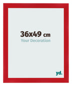 Photo Frame 36x49cm Red MDF Pisa Front Size | Yourdecoration.com