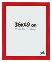 Photo Frame 36x49cm Red MDF Pisa Front Size | Yourdecoration.com