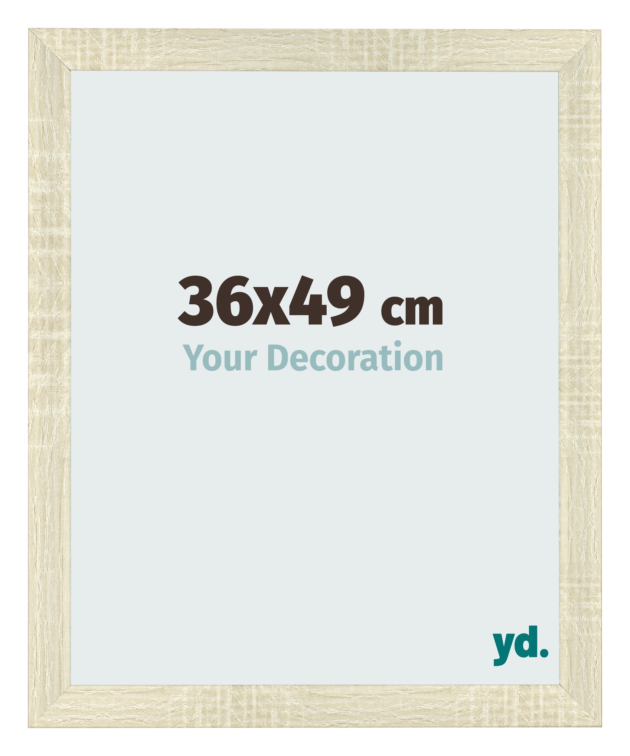 Photo Frame 36x49cm Sonoma Oak MDF Pisa Front Size | Yourdecoration.com