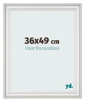 Photo Frame 36x49cm White Swept MDF Lazio Front Size | Yourdecoration.com