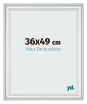 Photo Frame 36x49cm White Swept MDF Lazio Front Size | Yourdecoration.com