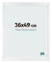 Photo Frame 36x49cm White Vintage MDF Pisa Front Size | Yourdecoration.com