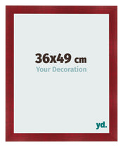 Photo Frame 36x49cm Wine Red Swept MDF Pisa Front Size | Yourdecoration.com