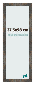 Photo Frame 37 5x98 cm Oxidized Metal MDF Bologna Front Size | Yourdecoration.com