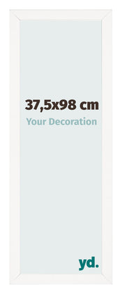 Photo Frame 37 5x98 cm White High Gloss MDF Bologna Front Size | Yourdecoration.com