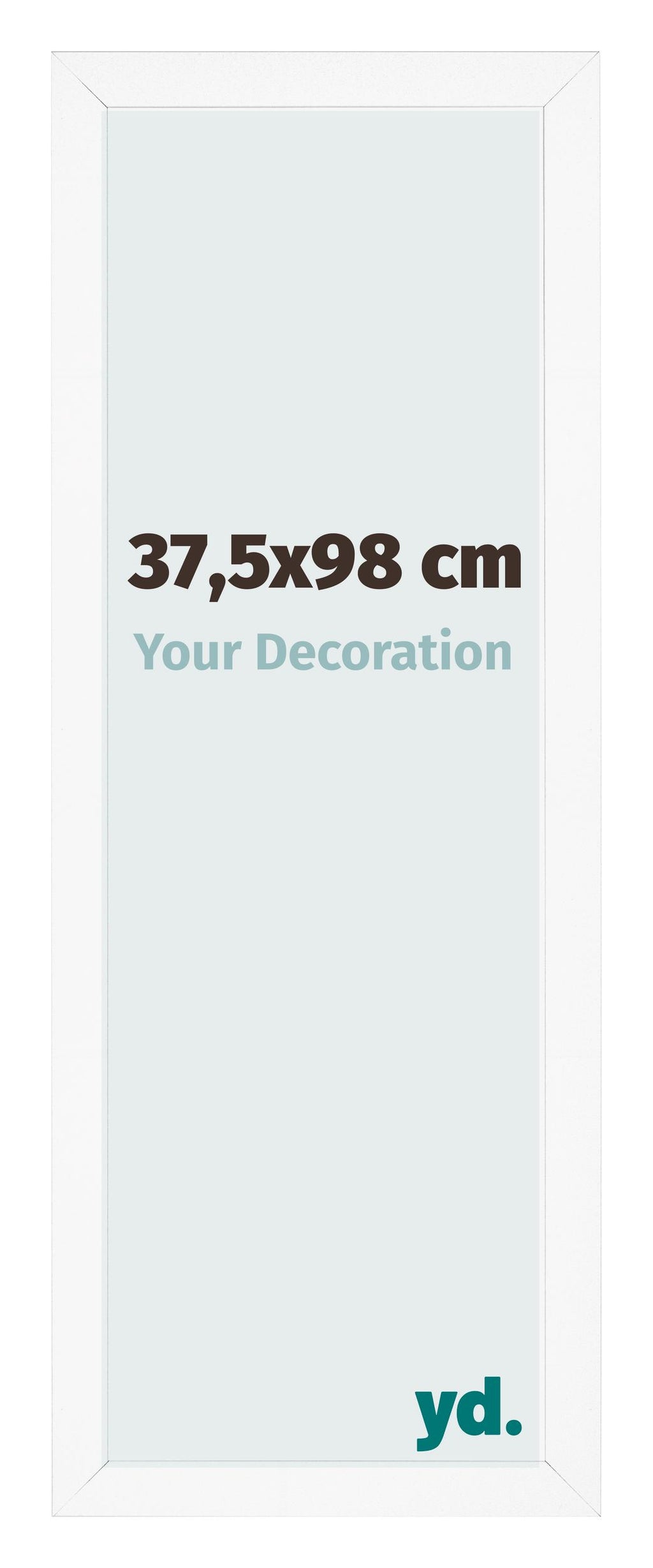 Photo Frame 37 5x98 cm White Matte MDF Bologna Front Size | Yourdecoration.com
