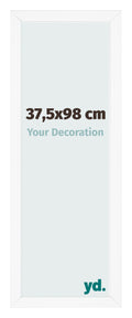Photo Frame 37 5x98 cm White Matte MDF Bologna Front Size | Yourdecoration.com