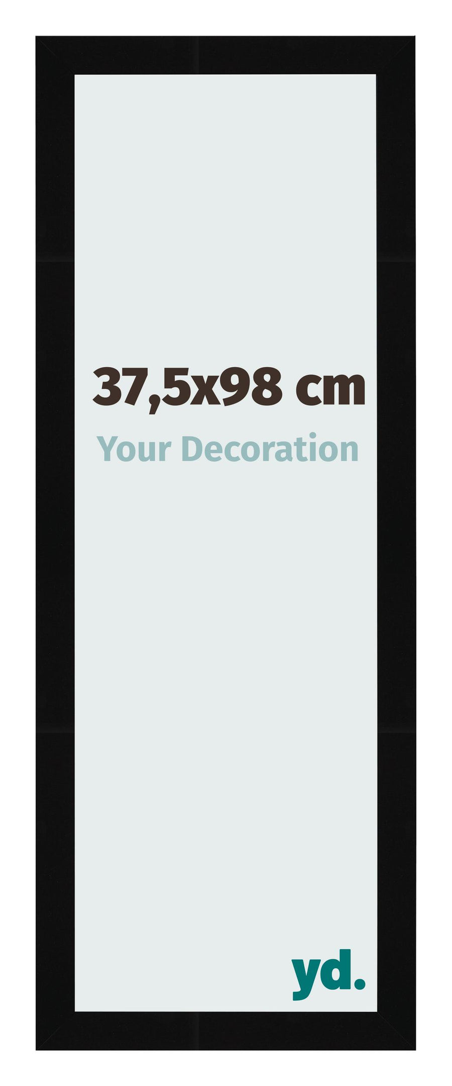 Photo Frame 37 5x98cm Black High Gloss MDF Bologna Front Size | Yourdecoration.com
