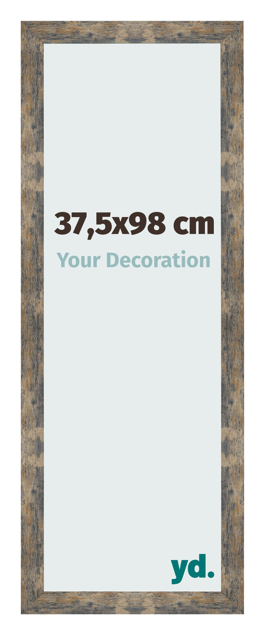 Photo Frame 37 5x98cm Blue Gold Melange MDF Bologna Front Size | Yourdecoration.com