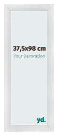 Photo Frame 37 5x98cm Silver Black Swept MDF Pisa Front Size | Yourdecoration.com