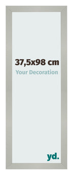 Photo Frame 37 5x98cm Silver Matte MDF Bologna Front Size | Yourdecoration.com