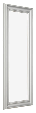 Photo Frame 37 5x98cm Silver Matte MDF Lazio Front Oblique | Yourdecoration.com