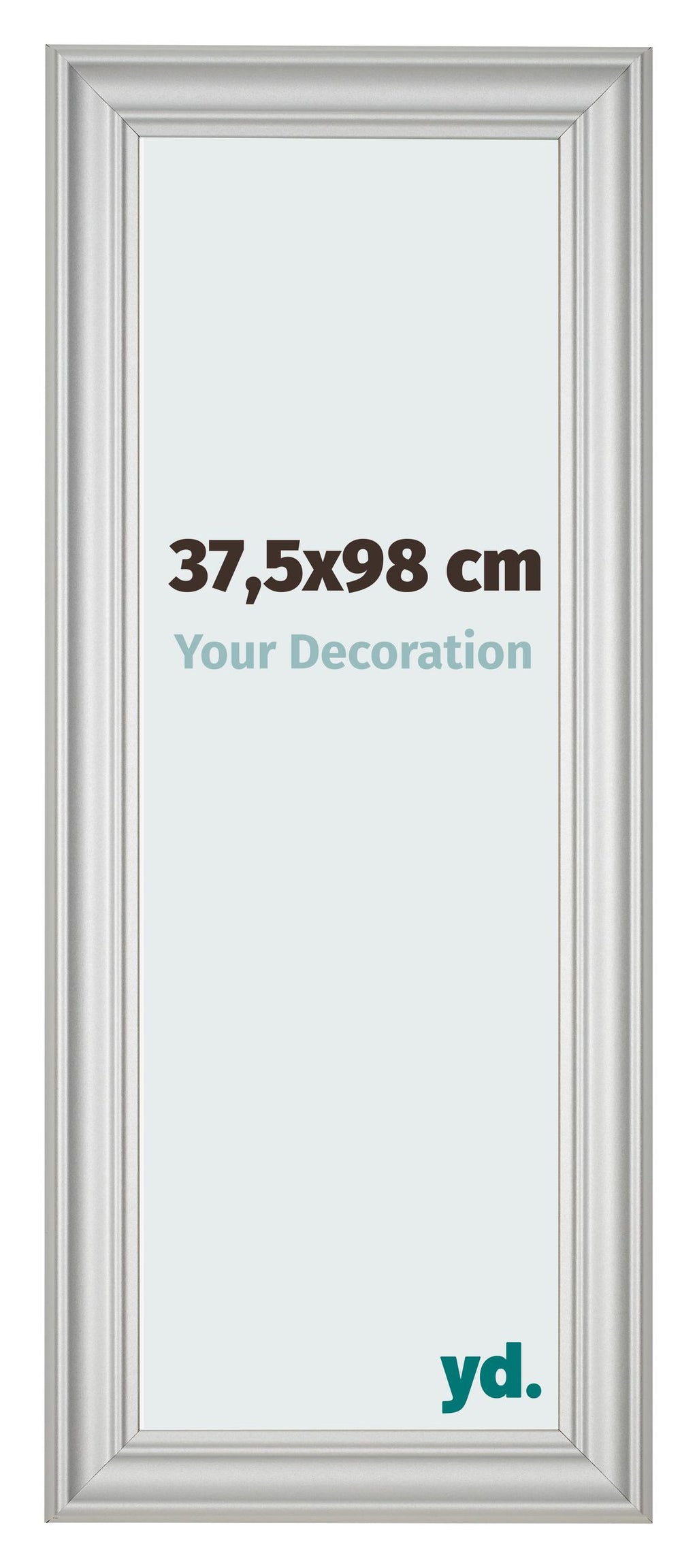Photo Frame 37 5x98cm Silver Matte MDF Lazio Front Size | Yourdecoration.com