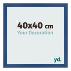 Photo Frame 40x40 cm Dark Blue MDF Bologna Front Size | Yourdecoration.com