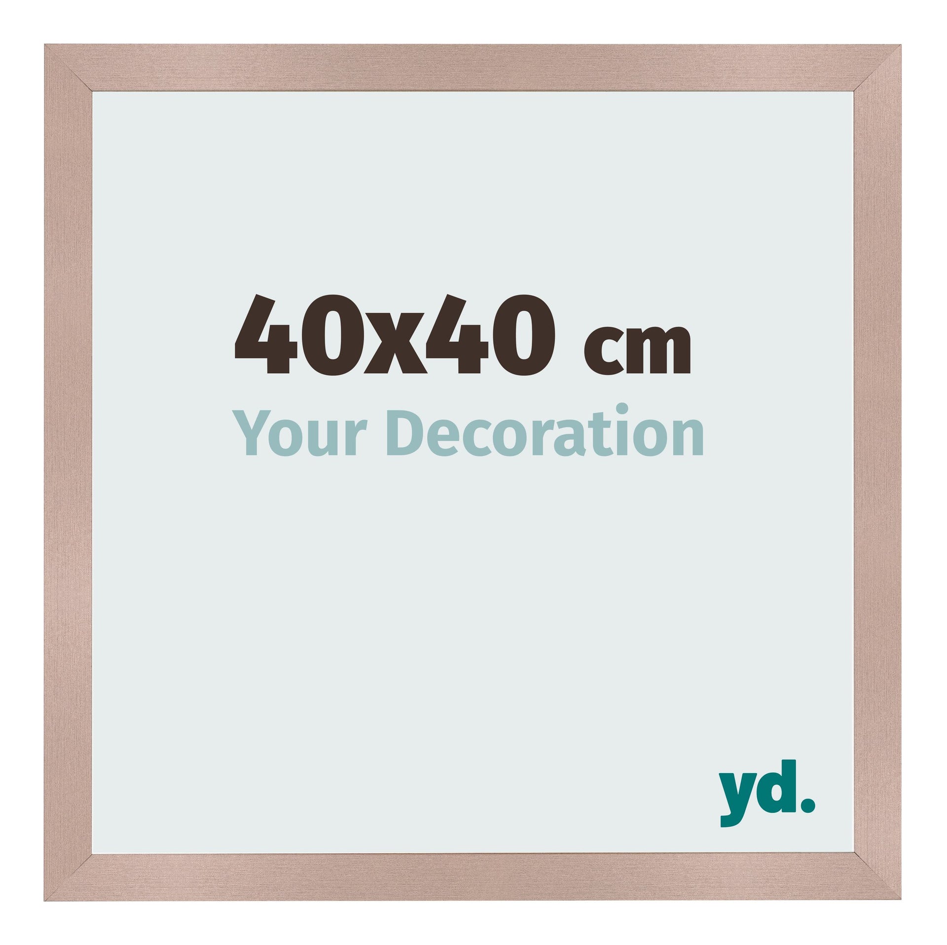 Photo Frame 40x40 cm Dusty Pink MDF Bologna Front Size | Yourdecoration.com
