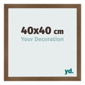 Photo Frame 40x40 cm Oak Rustic MDF Bologna Front Size | Yourdecoration.com