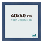 Photo Frame 40x40cm Dark Blue Swept MDF Pisa Front Size | Yourdecoration.com