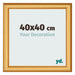 Photo Frame 40x40cm Gold Matte MDF Lazio Front Size | Yourdecoration.com