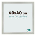 Photo Frame 40x40cm Silver Matte MDF Bologna Front Size | Yourdecoration.com
