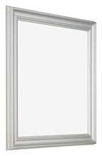 Photo Frame 40x40cm Silver Matte MDF Lazio Front Oblique | Yourdecoration.com