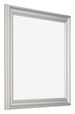 Photo Frame 40x40cm Silver Matte MDF Lazio Front Oblique | Yourdecoration.com
