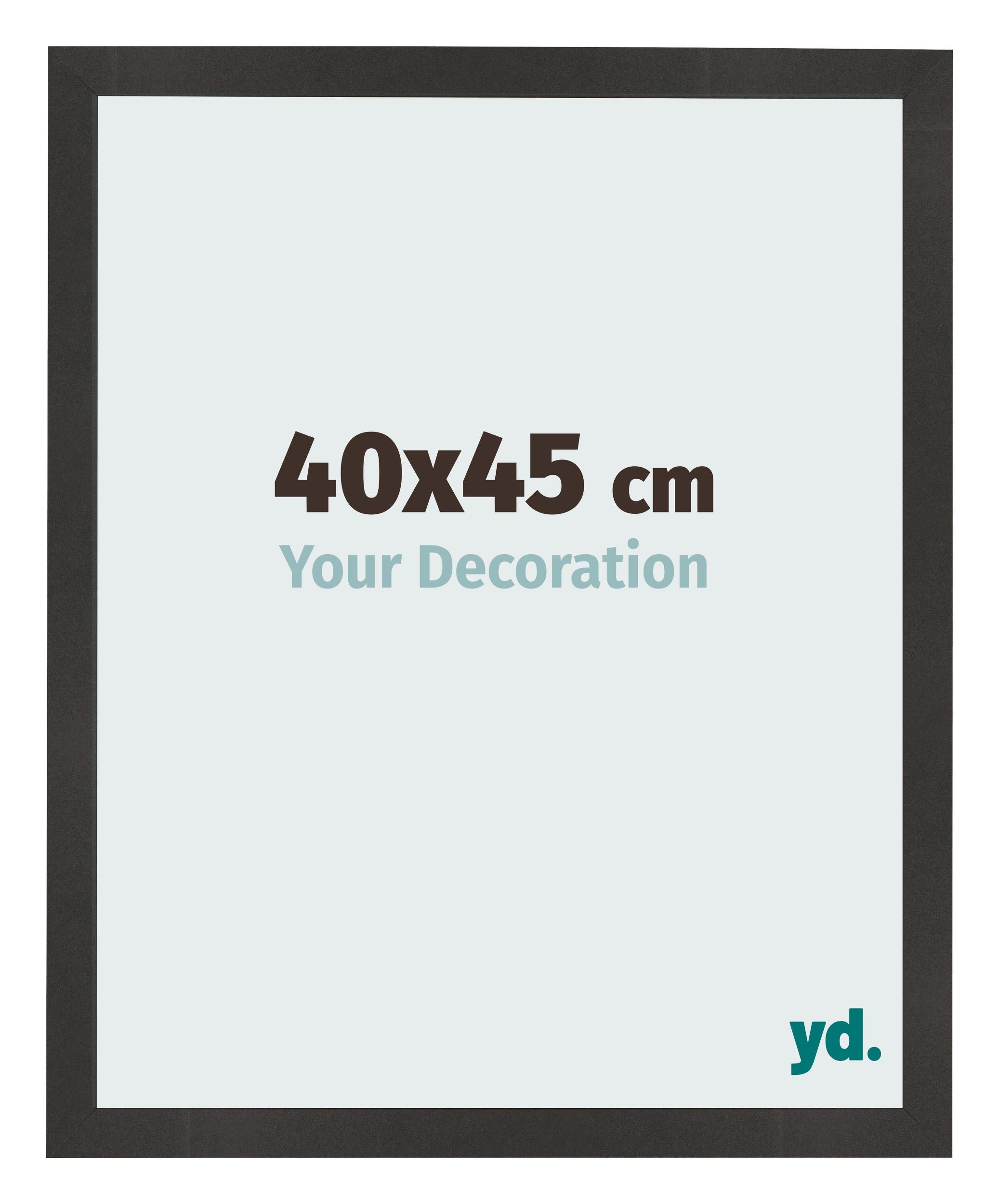 Photo Frame 40x45 cm Black Matte MDF Bologna Front Size | Yourdecoration.com