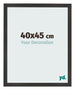 Photo Frame 40x45 cm Black Matte MDF Bologna Front Size | Yourdecoration.com