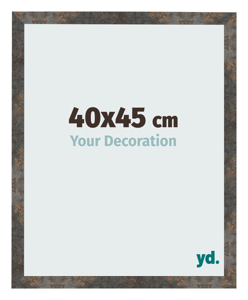 Photo Frame 40x45 cm Oxidized Metal MDF Bologna Front Size | Yourdecoration.com