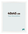 Photo Frame 40x45 cm White High Gloss MDF Bologna Front Size | Yourdecoration.com