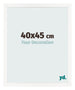 Photo Frame 40x45 cm White High Gloss MDF Bologna Front Size | Yourdecoration.com