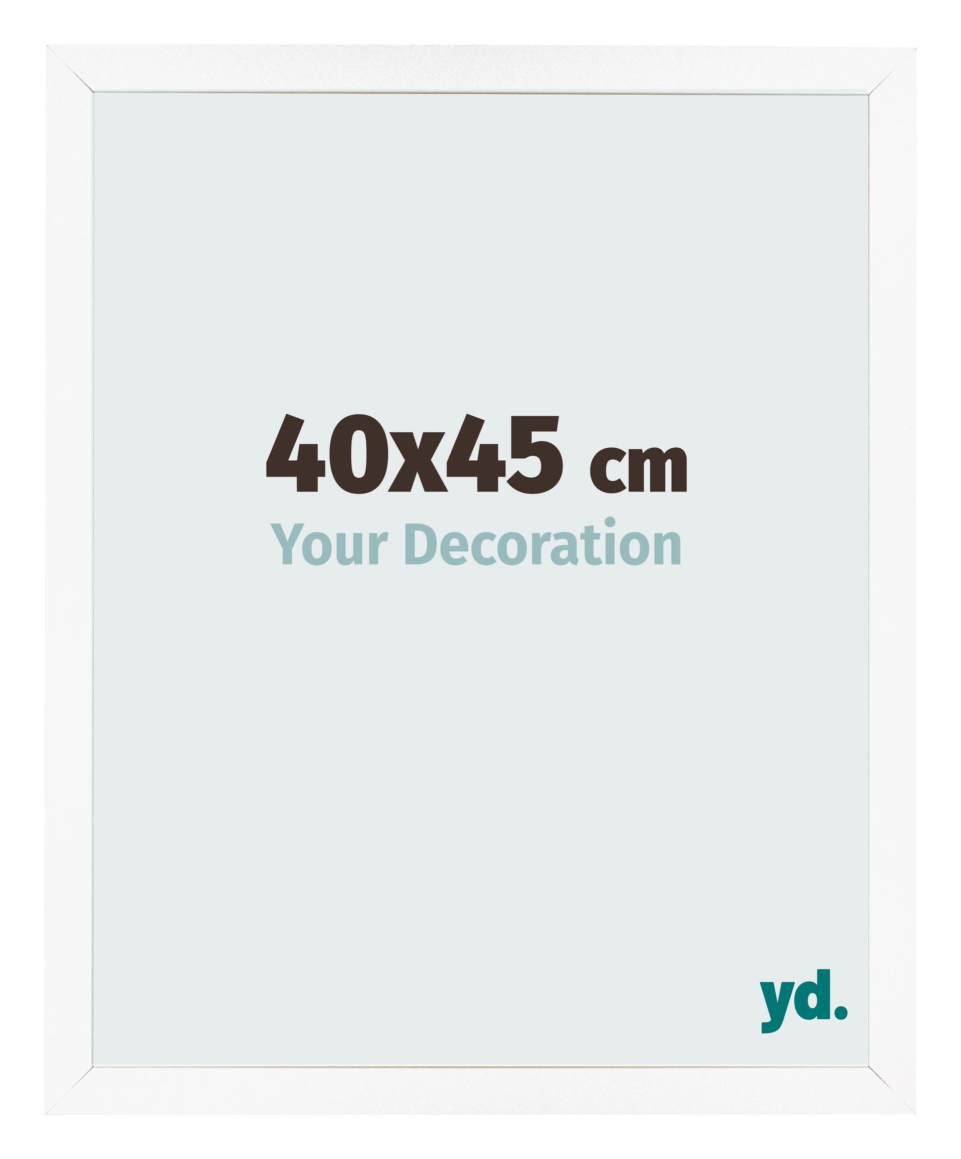 Photo Frame 40x45 cm White Matte MDF Bologna Front Size | Yourdecoration.com