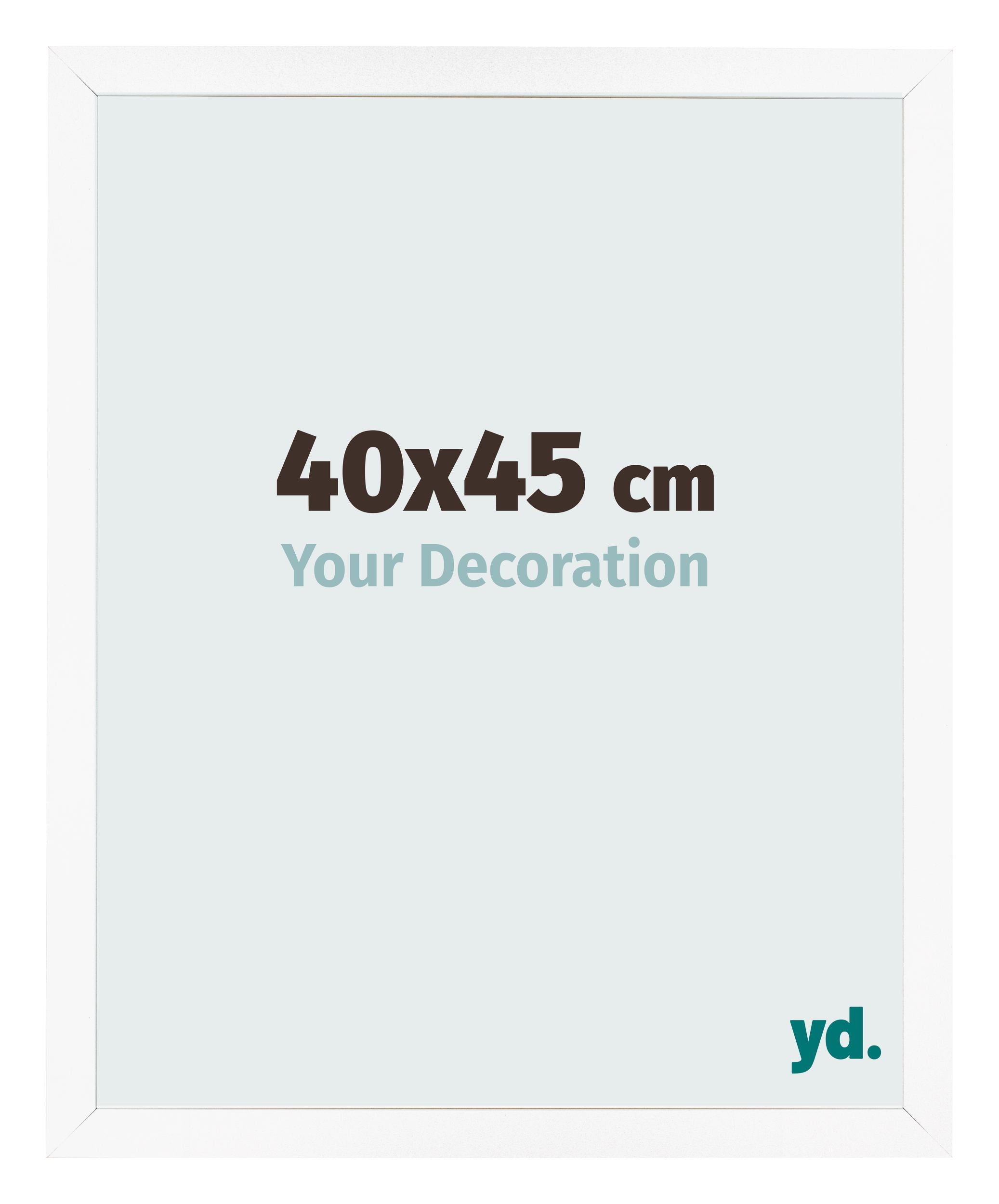 Photo Frame 40x45 cm White Matte MDF Bologna Front Size | Yourdecoration.com